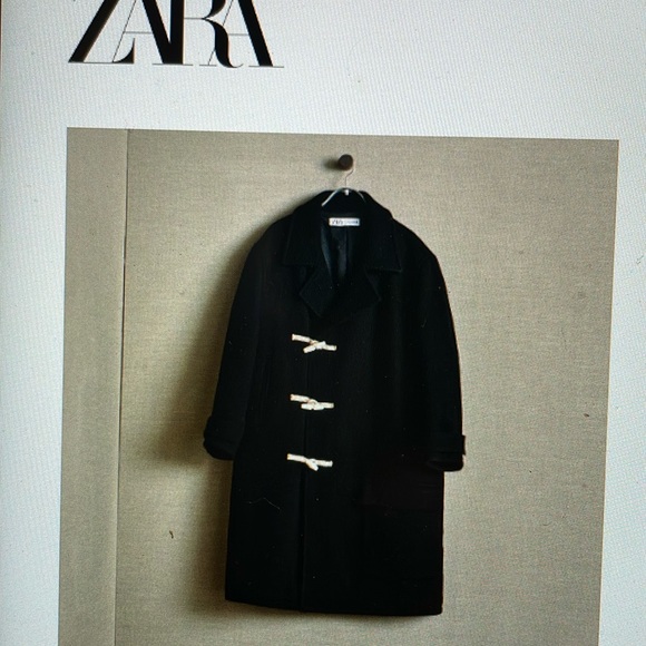 Zara wool toggle close coat - Picture 3 of 10